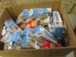 lot 257 image: (A-4) Box Full of Crackers Past Dat...