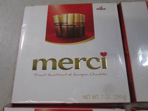 lot 273 image: (B-1) 6 Merci European Chocolate Ba...