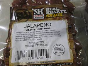 lot 279 image: (B-1) 2 Packs of Jalapeno Meat Stic...