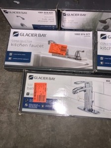 lot 24 image: Glacier Bay Faucets And Bathroom ShowerHead Kits See Photos