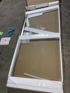 lot 29 image: Delta Classic 36 in. W Frameless 1-Piece Direct-to-Stud Corner Shower Glass Panel in Stainless
