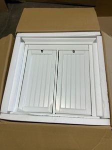 lot 36 image: HDC Hampton Harbor 26 in W Double Tilt-Out BedBoard Hamper in White