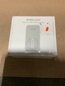 lot 43 image: Wyze Single Cylinder Deadbolt Door Lock  Wyze Remote Control