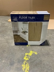 lot 45 image: FloorPops Pickling 12 in. X 12 in. Peel and Stick Vinyl Flooring (10 tiles pack)