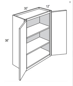 lot 64 image: Different Sizes of Dover White Ready-To-Assemble JSI Cabinetry. See Pictures