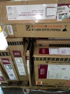 lot 72 image: Pallet of Assorted Home Decorators Collection Medicine Cabinets. Various Conditions & Sizes. See Pictures