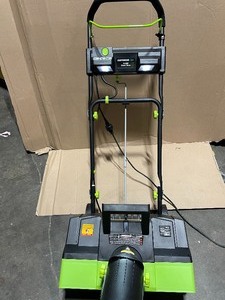 lot 80 image: EarthWise 22 in. 14 Amp Corded Electric Snow Thrower with LED Lights