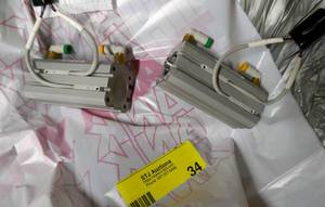 lot 34 image: 10 New SMC cylinders NCQ2D12-36 double acting Max pressure 1.4MPa or 145psi
