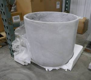 lot 94 image: Brand new large concrete planters pot  16 diameter, 15 high