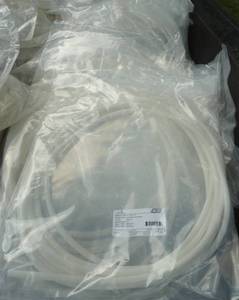 lot 118 image: 6 bags of new Hose each bag has a 30 ft piece, white, .25ID x .438 OD