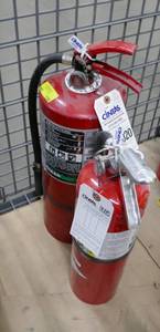 lot 129 image: 2 Nice Fire Extinguishers