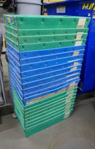 lot 136 image: Stack of plastic totes 12x24