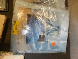 lot 197 image: New Queen pillowcases, New flannel standard pillowcases, flannel flat sheet full, 2 pillow shams