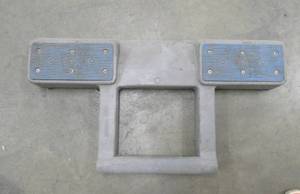 lot 216 image: Pallet jack restholder - put pallet jack wheels in them in a semi trailer to keep it from moving