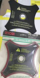lot 219 image: 2 new Ryobi Brush Cutter blades