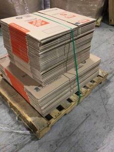 lot 2 image: Lot of home depot boxes (medium size) see all pictures NOT USED