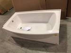 lot 28 image: American Standard Ovation 30 in. x 60 in. x 75 in. Standard Fit Bathtub (bathtub only) see all pictures