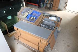 12 Metal Shelves & Dividers.