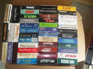lot 5 image: VHS Tapes 7 Boxes  See Pictures