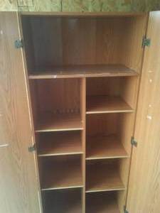 lot 10 image: Cabinet with Doors and 7 Shelves