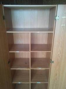 lot 12 image: Cabinet with Doors and 7 Shelves