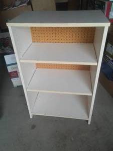 lot 14 image: Wood Bookshelf  laminate.
