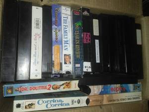 lot 25 image: VHS Tapes 7 Boxes  See Pictures