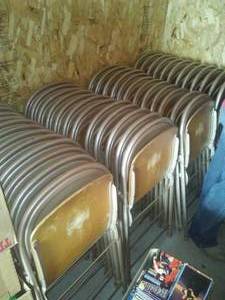 lot 23 image: Folding Chairs Stack (approx. 52)