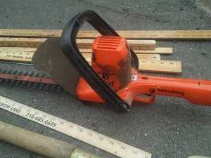 lot 74 image: Rakes, Electric Gardening Trimmer and more