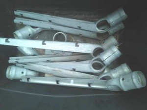 lot 82 image: Post Caps with razor wire mounts