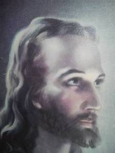 lot 105 image: 1944 Litho Picture of Jesus. Sallman
