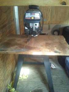 lot 114 image: Craftsman 2 Hp Radial Arm Saw on Stand. working