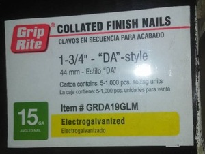 lot 137 image: Grip Rite Collated Fasteners.