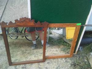 lot 162 image: Mirrors (2) and White Board  Fuzz Board