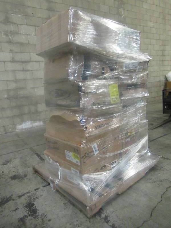 lot 309 image: WHOLESALE MIXED PALLET OF BATHROOM SINK INSERTS