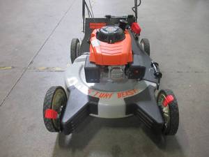 lot 31 image: Turf Beast 26 in. 208 cc 120V Electric Start Walk Behind Self-Propelled Rear Wheel Mower Variable Speed Drive wBlade Brake Clutch 26FB3M20