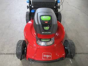 lot 34 image: Toro Recycler 22 in. SmartStow 60-Volt Max Lithium-Ion Cordless Battery Walk Behind Mower 21466