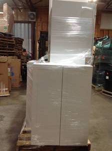 lot 11 image: PALLET OF ASSORTED CABINETS  IN GOOD CONDITION CUSTOMER RETURNS SEE PICTURES