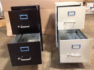 lot 20 image: Lot of 2 Assorted  Storage Cabinets