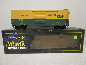 lot 119 image: WEAVER O-SCALE CHICAGO NORTHWESTERN ROUTE OF THE 400 LOGO BOXCAR