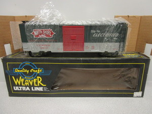 lot 122 image: WEAVER O-SCALE NORTH SHORE LINES 40 BOXCAR
