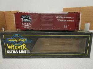 lot 123 image: WEAVER O-SCALE DULUTH SOUTH SHORE 40 BOXCAR