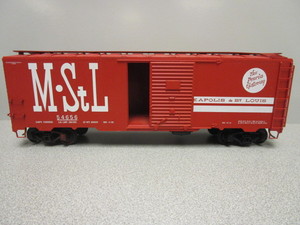 lot 149 image: INNOVATIVE MODEL WORKS O-SCALE 1937 MINNEAPOLIS ST. LOUIS 50 BOXCAR