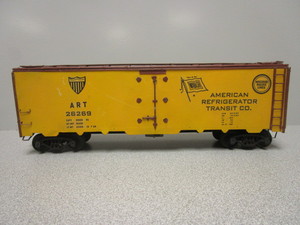 lot 157 image: KIT BUILT O-SCALE 40 WABASH REFRIGERATED BOXCAR