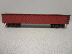 lot 168 image: VINTAGE O-SCALE WOODSIDED RIBBED GONDOLA