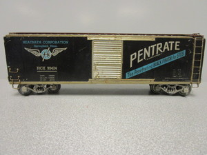 lot 179 image: BRASS O-SCALE WESTBROOK KIT BUILT HEATBATH CO. PENTRATE 40 SLIDING DOOR BOXCAR