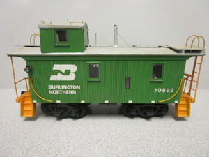lot 188 image: SCRATCH BUILT O-SCALE BURLINGTON NORTHERN CUPOLA CABOOSE