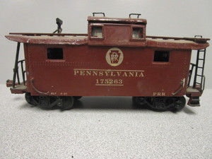 lot 193 image: SCRATCH BUILT O-SCALE PENNSY CUPOLA CABOOSE