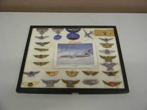 lot 14 image: VINTAGE LARGE COLLECTION OF GREAT AIRLINE COLLECTIBLES - AIR CANADA, JFK, AA, KLM, TWA AND MORE - GREAT COLLECTION - SEE PICTURES