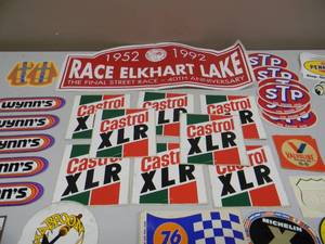 lot 22 image: COLLECTION OF VINTAGE AUTOMOBILIA STICKERS - UNION 76, PHILLIPS 66, VALVOLINE, STP, PENZOIL, WYNNS & MORE - SEE PICTURES